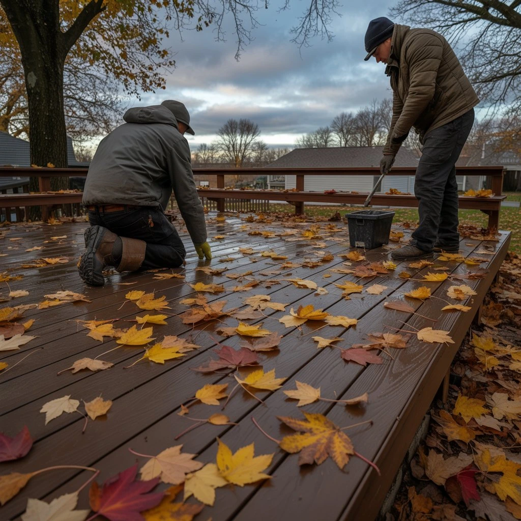 When is the best time to install a composite decking board terrace