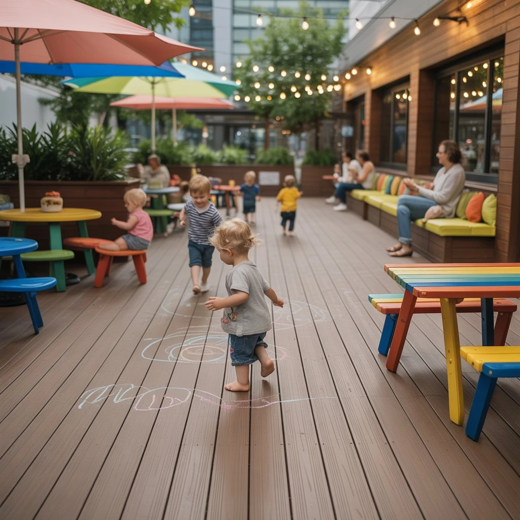 Composite decking in the hospitality sector