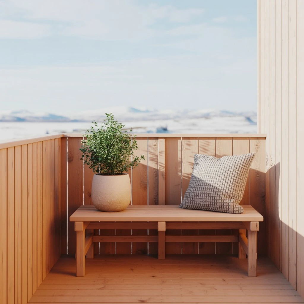 balcony flooring - wooden decking board 