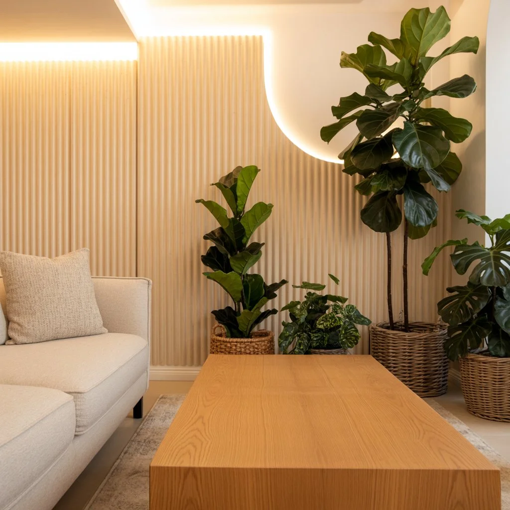 Fluted or slatted panels
