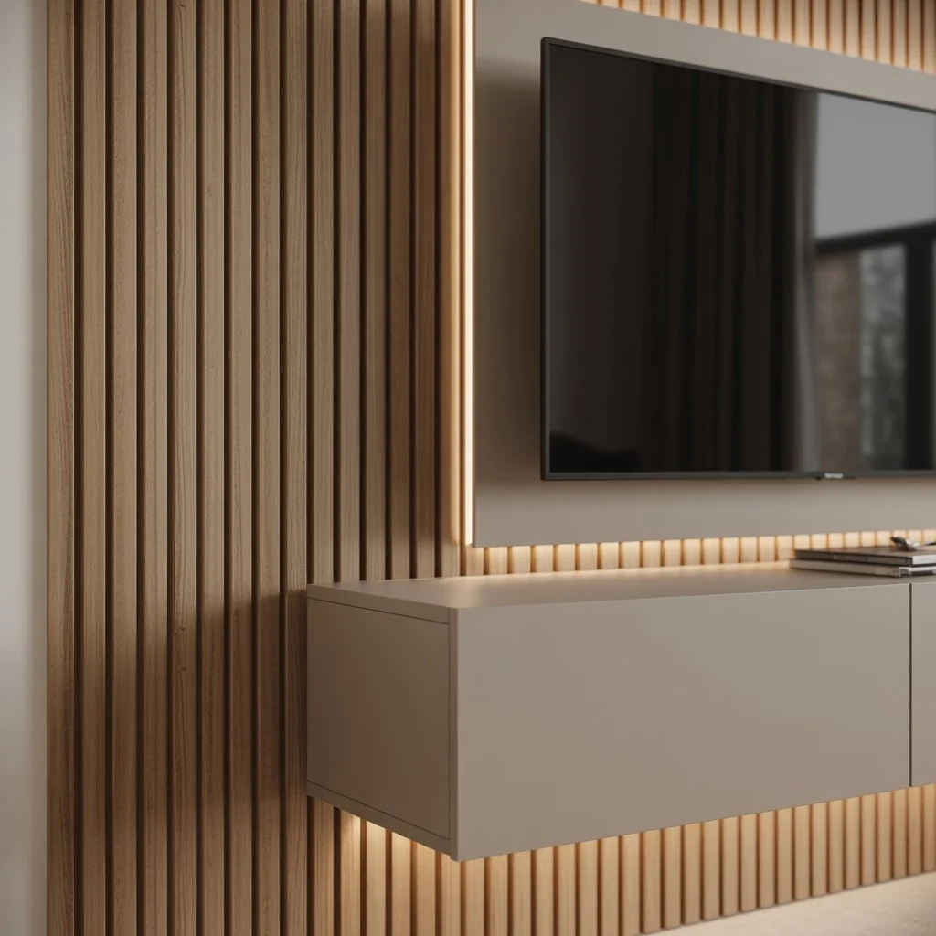 Fluted or slatted panels