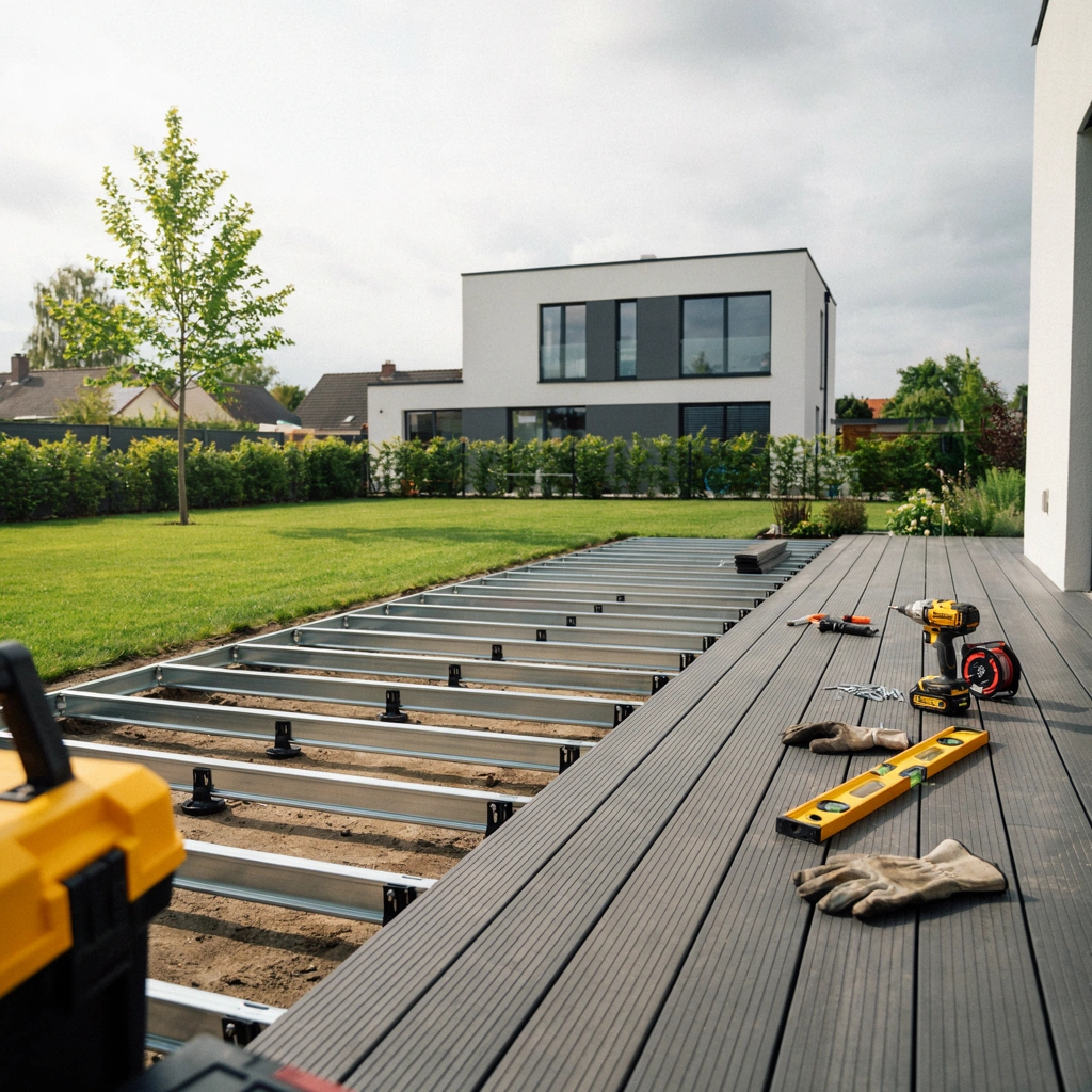 Modern composite terrace