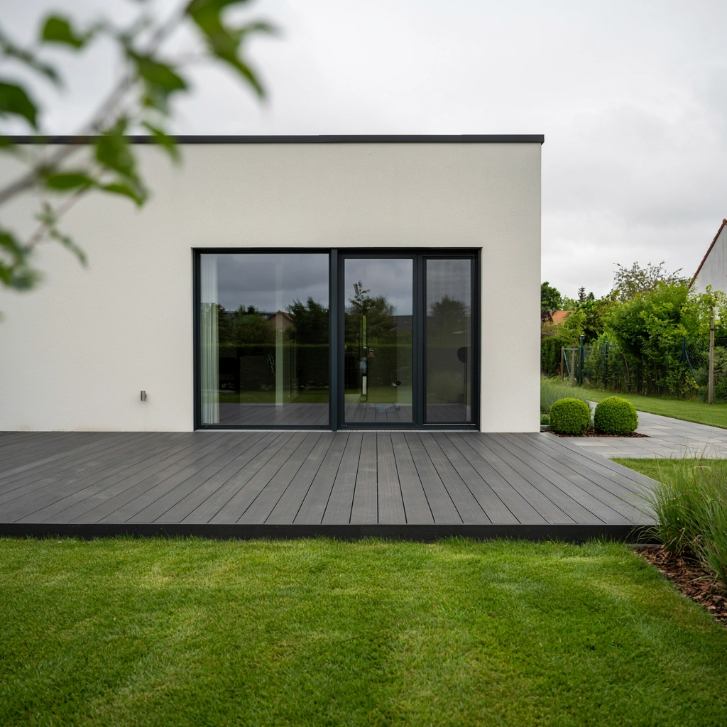 composite decking board over water