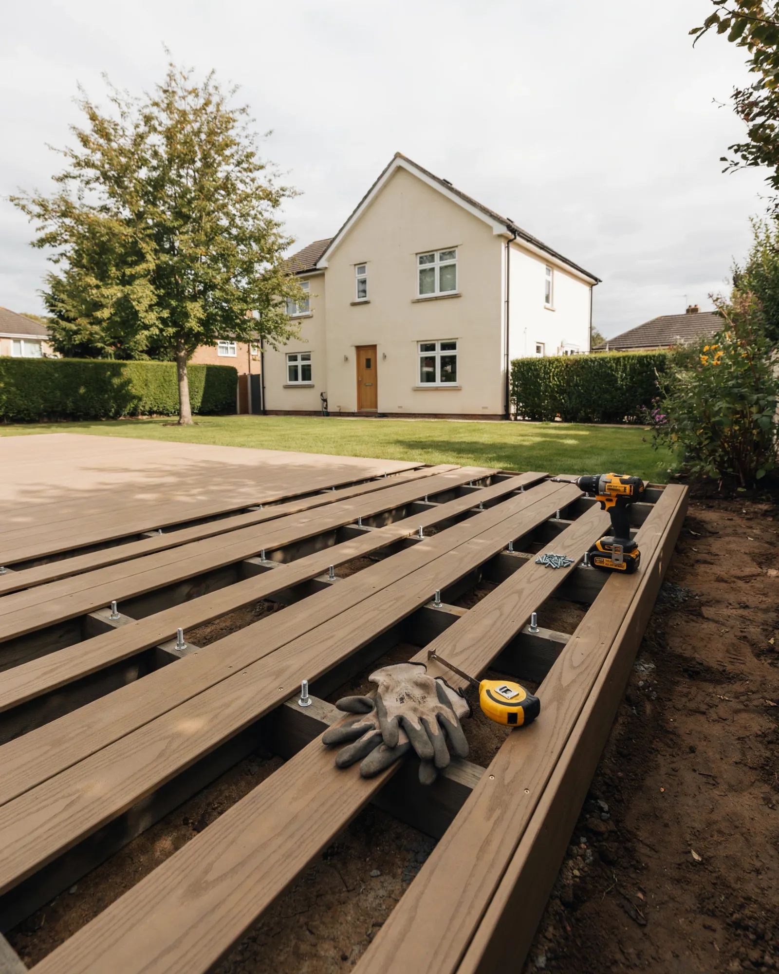 composite decking installation system - composite decking board