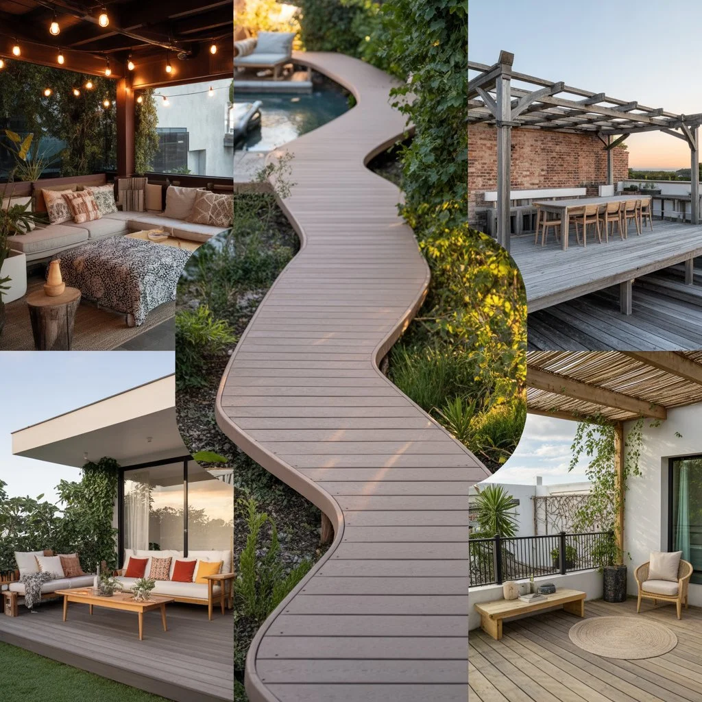 a stunning terrace 