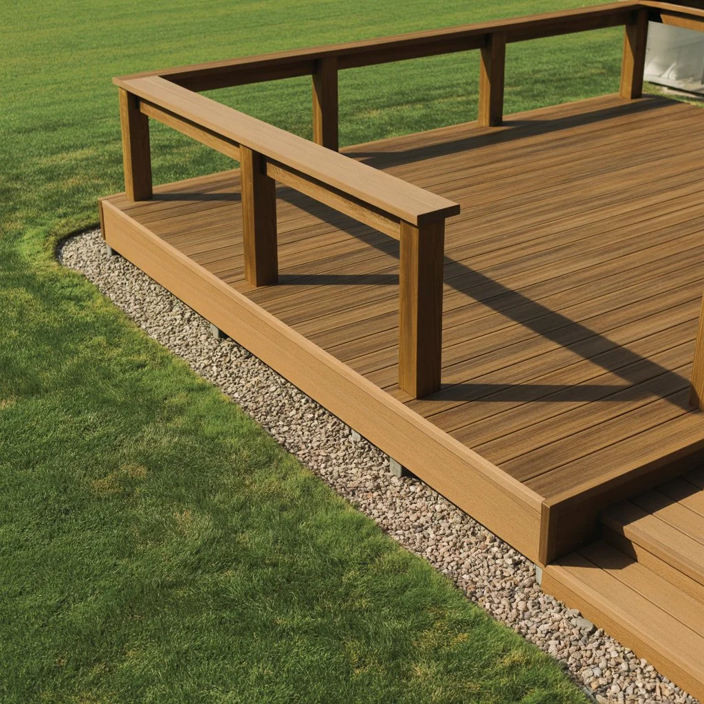 Decking on the ground or on joists