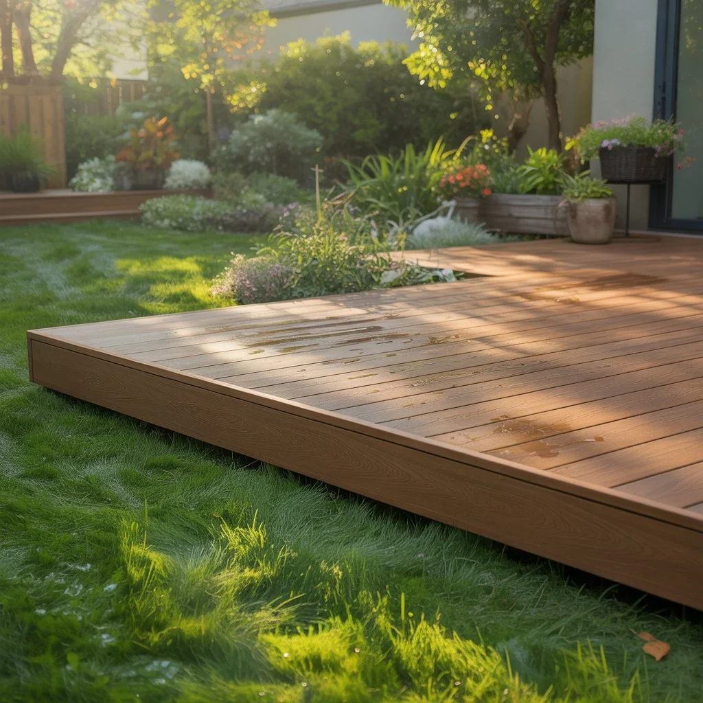 Decking on the ground or on joists