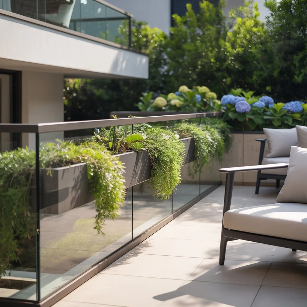 balcony flooring - wooden board 
