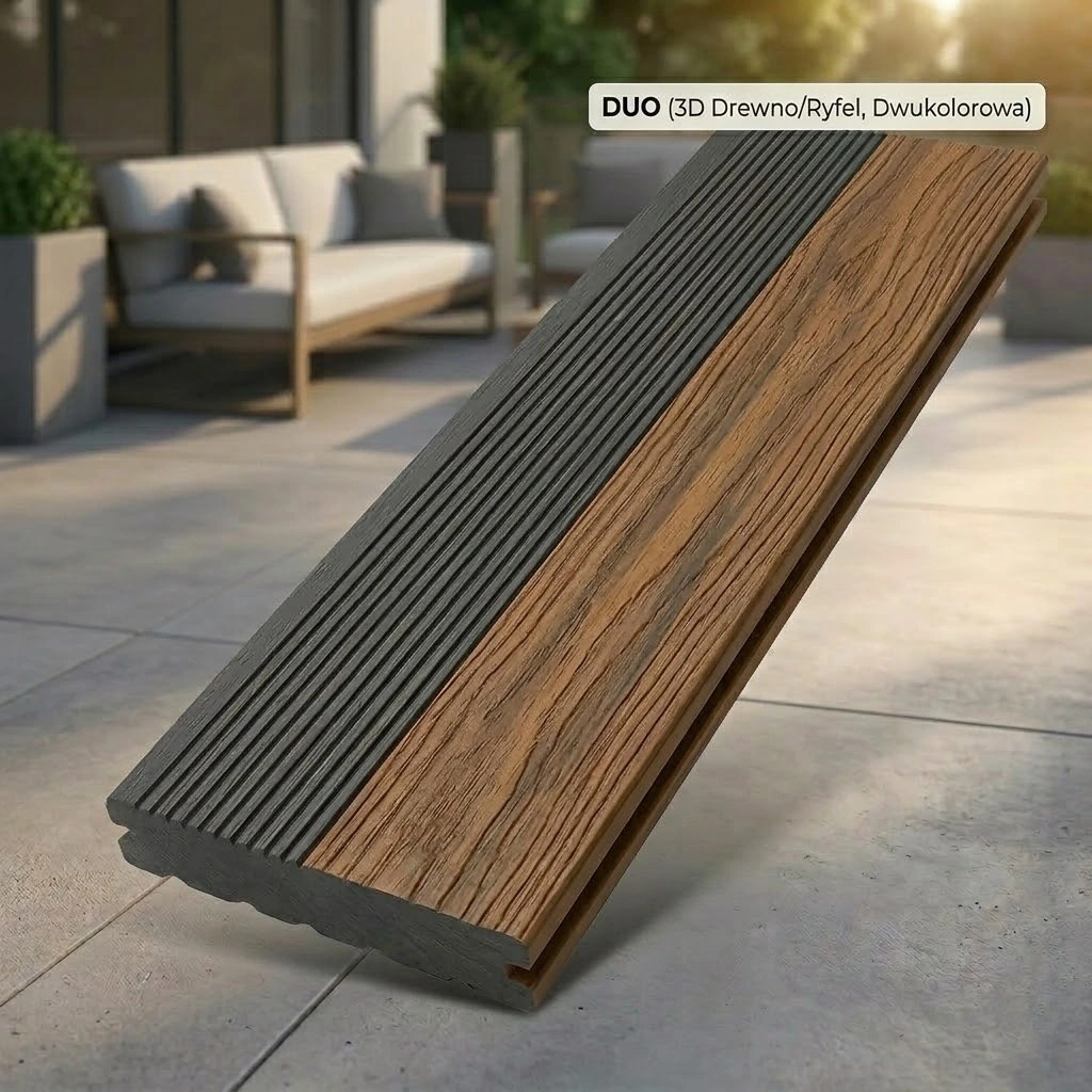 DUO composite decking – double-sided 2 in 1