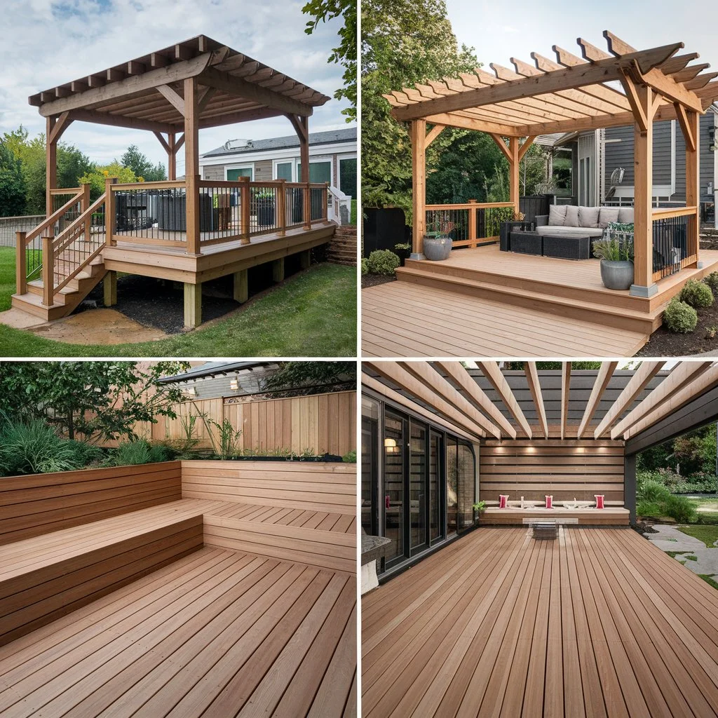 use of a composite decking board 2