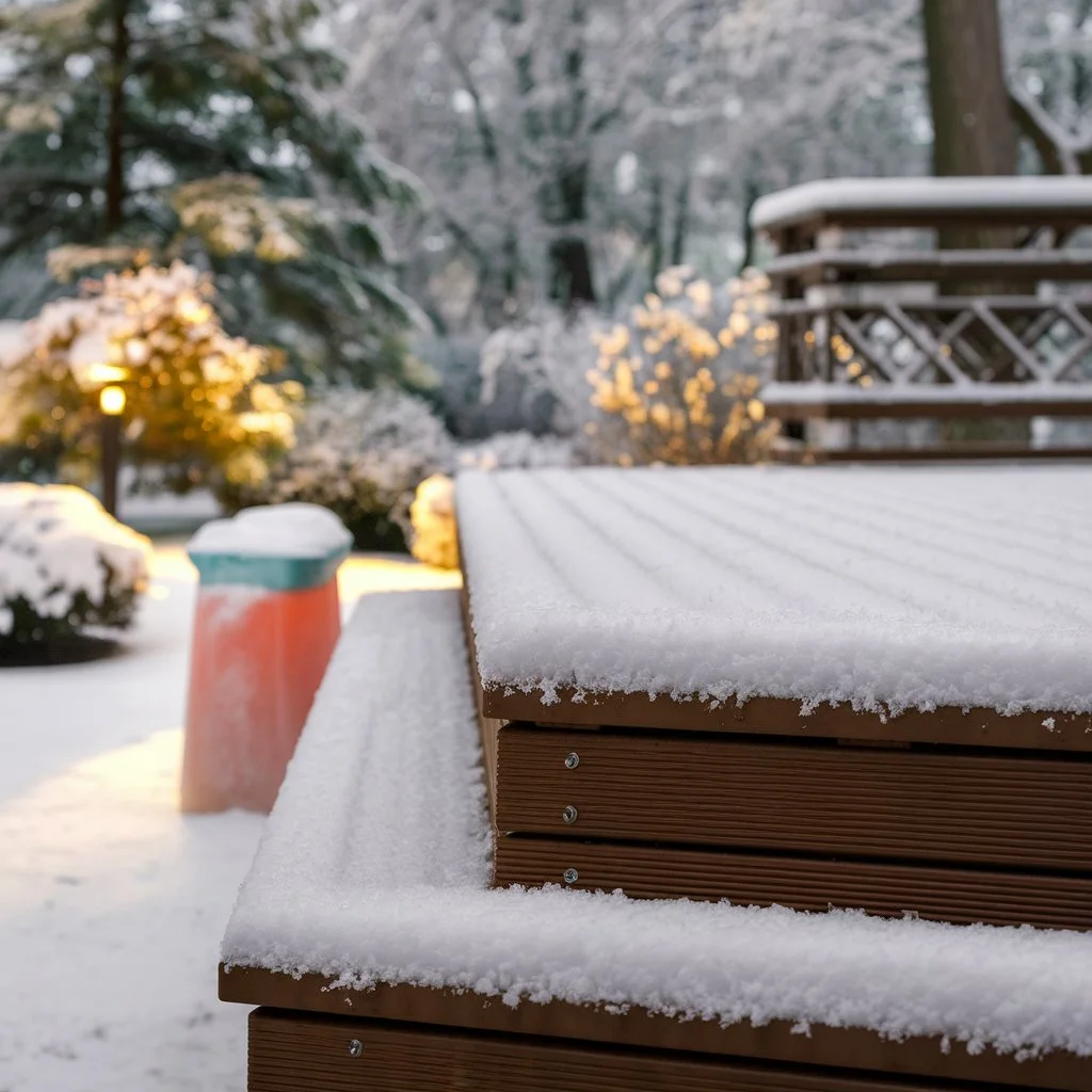 snowy decking