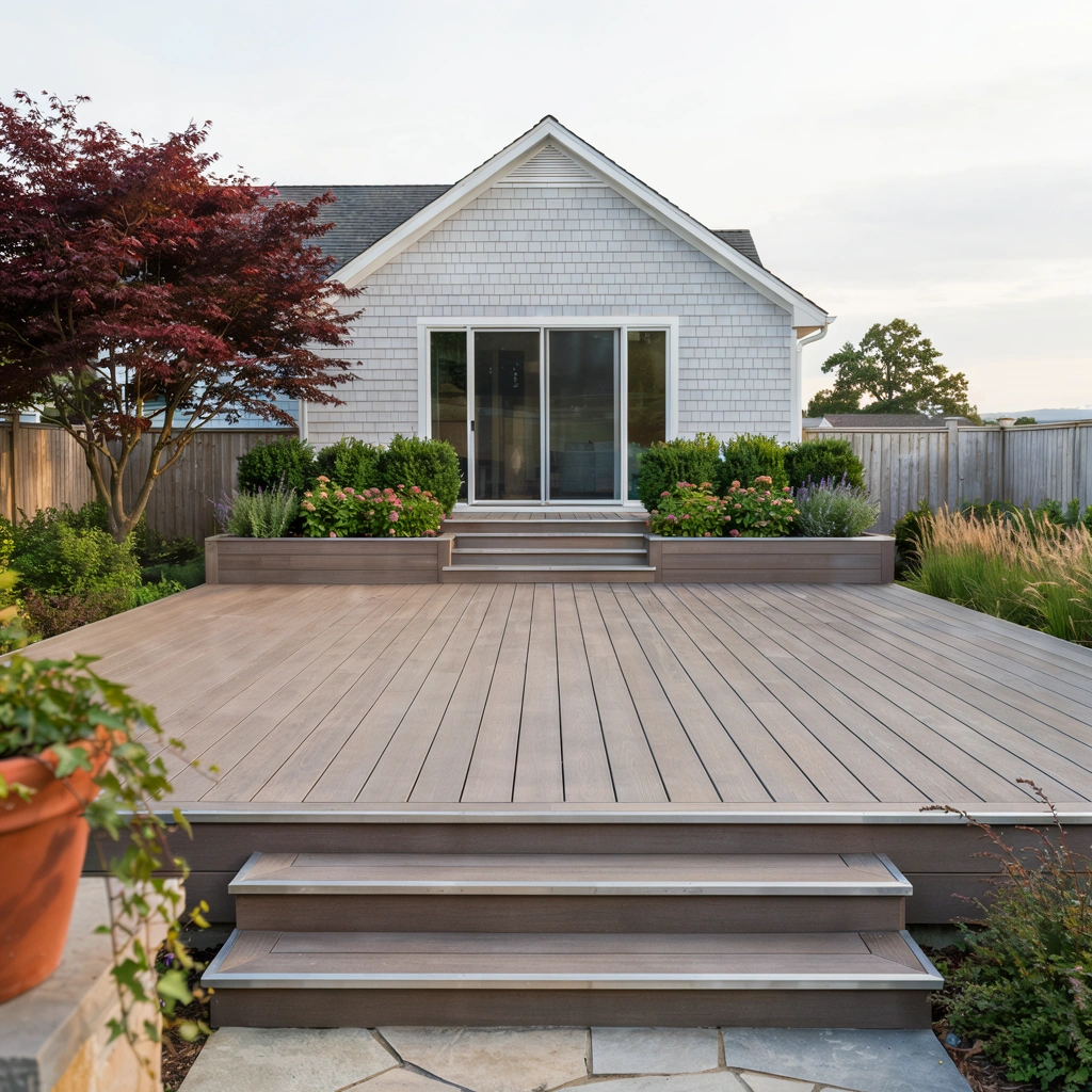 composite decking board deck after 10 years of use