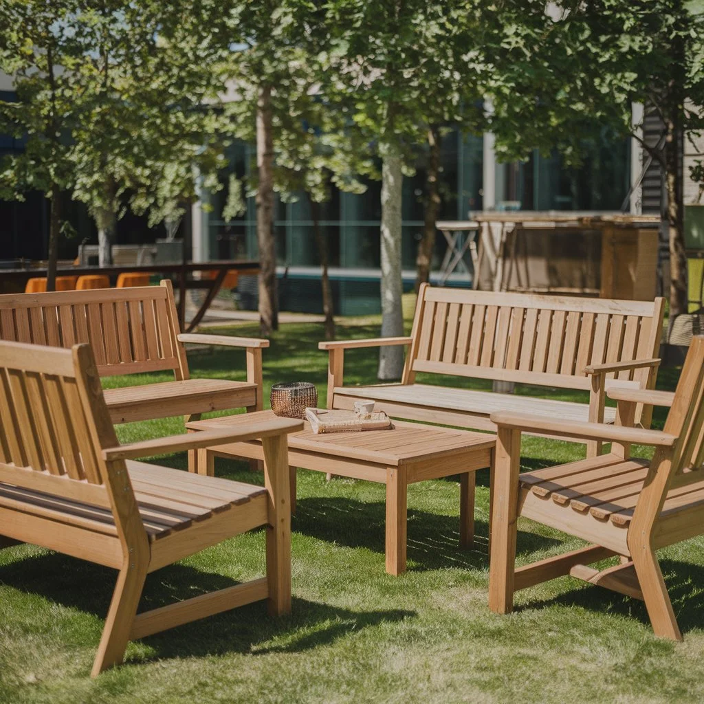 wooden garden furniture