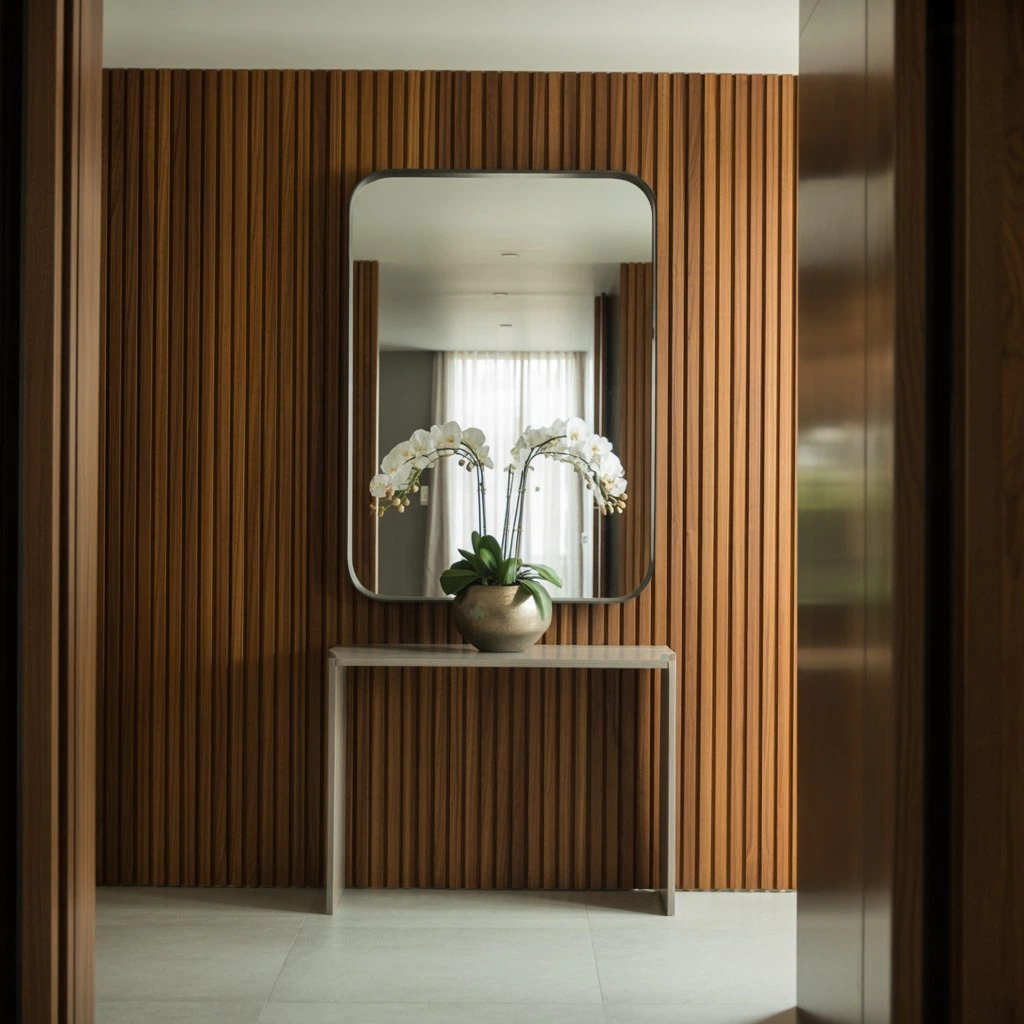 hallway slat panels