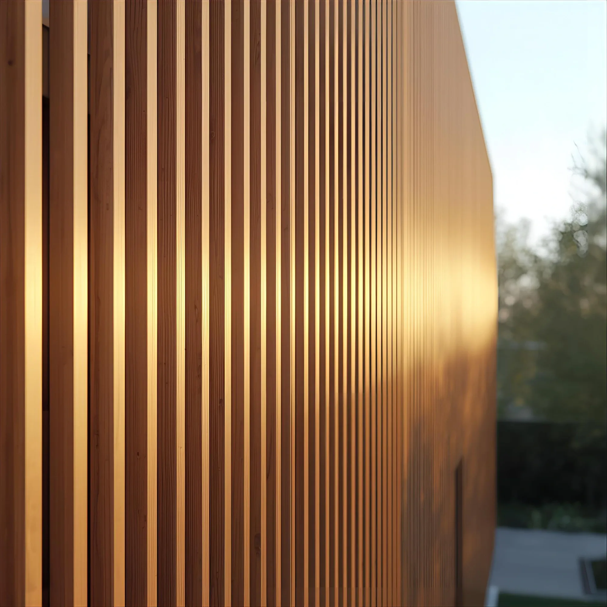 close-up of slats