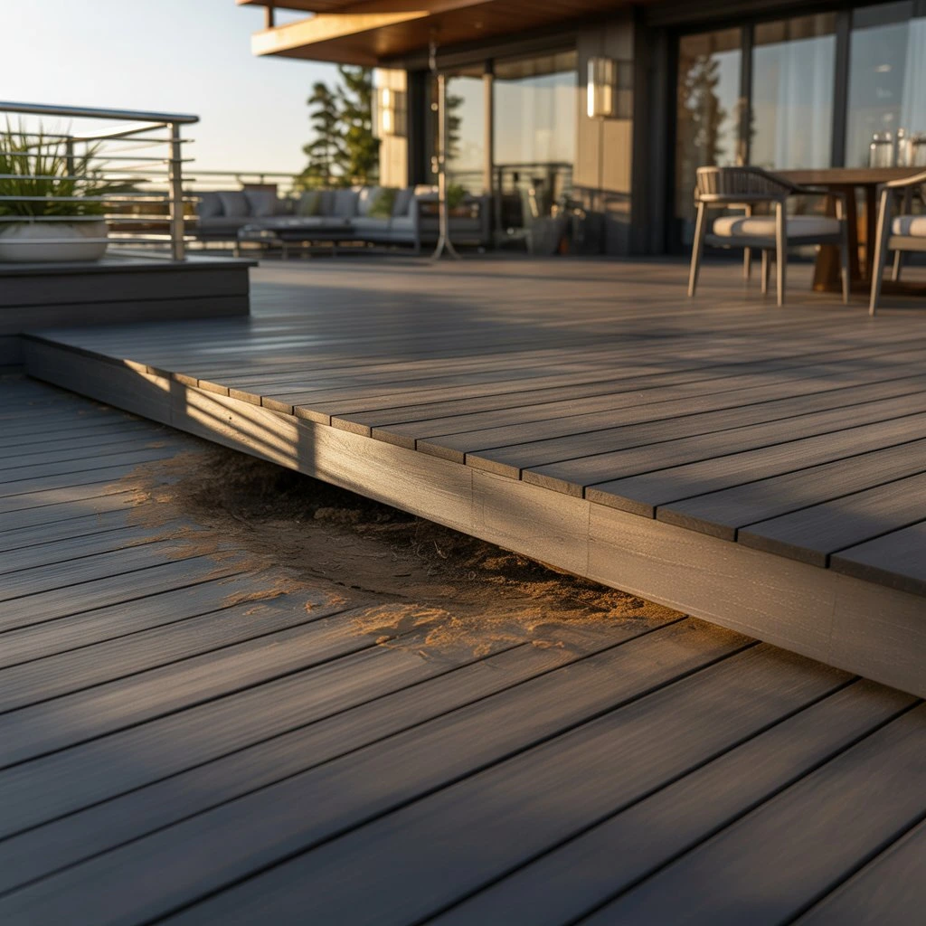 composite decking board - joists start to move