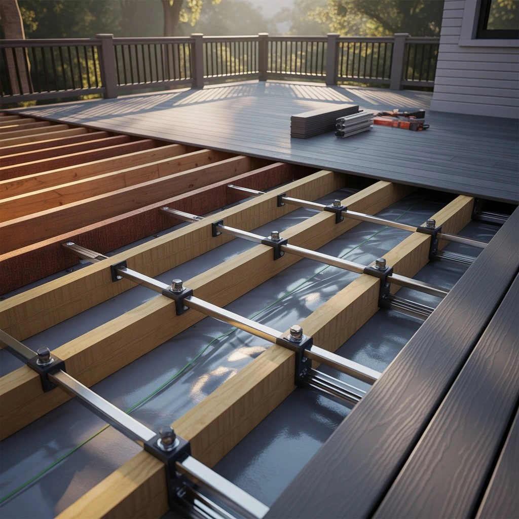 composite decking board - joists are starting to move