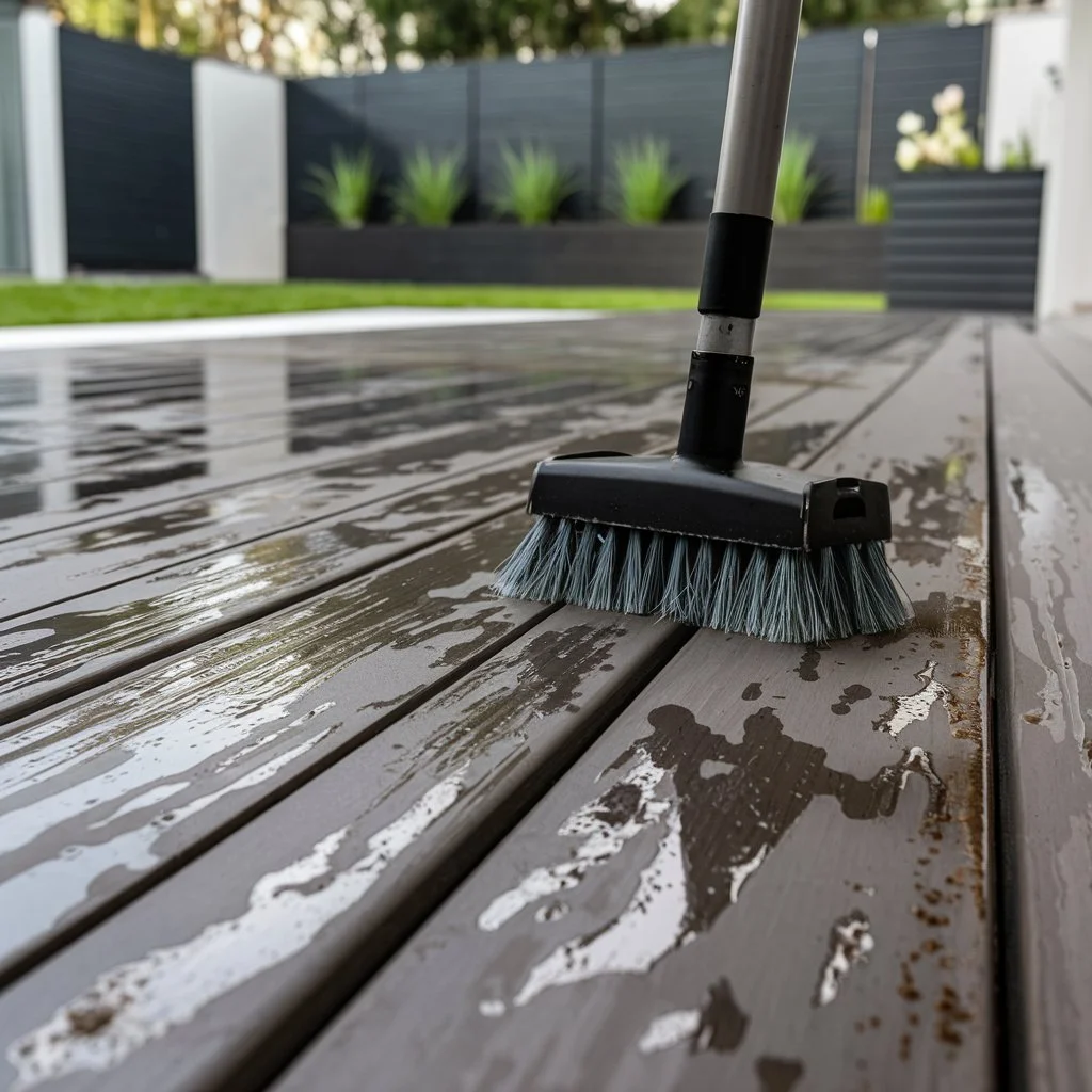 washing the terrace
