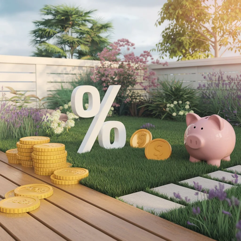 saving on a terrace 