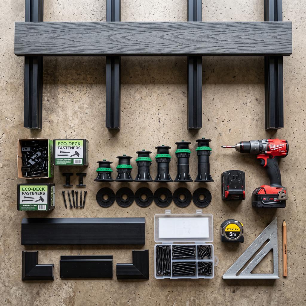 things needed to install composite decking yourself