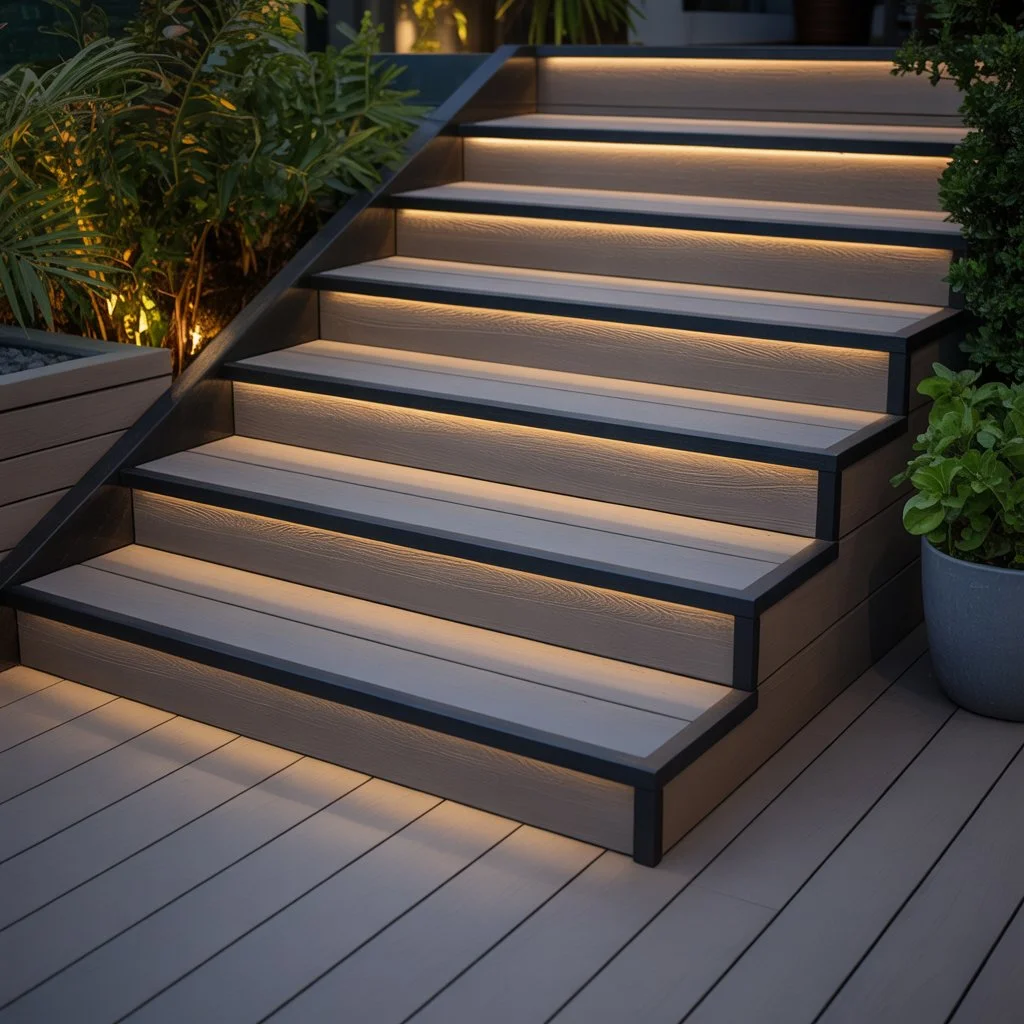 composite decking board steps