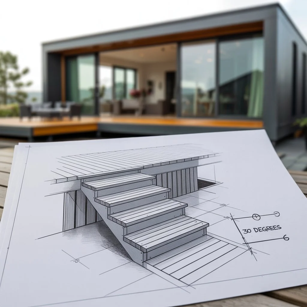 composite decking board steps