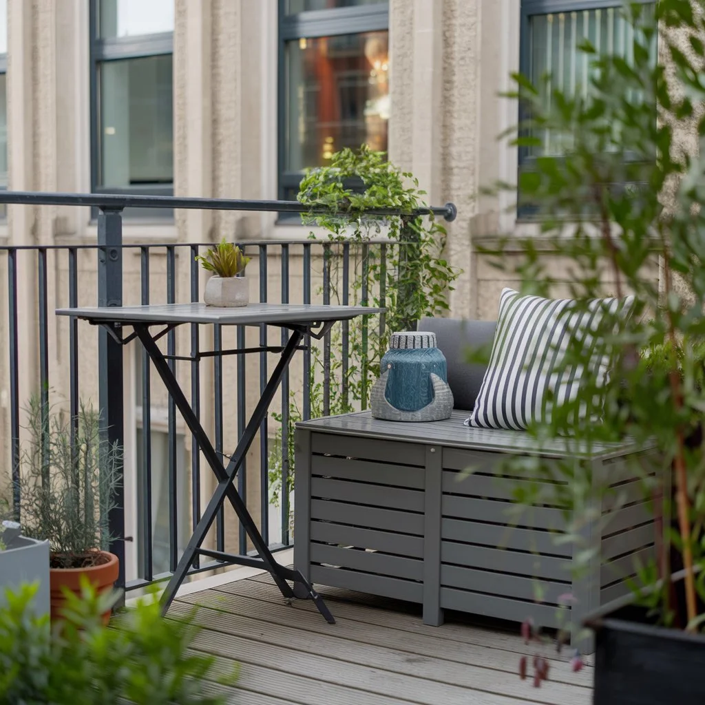 folding balcony table
