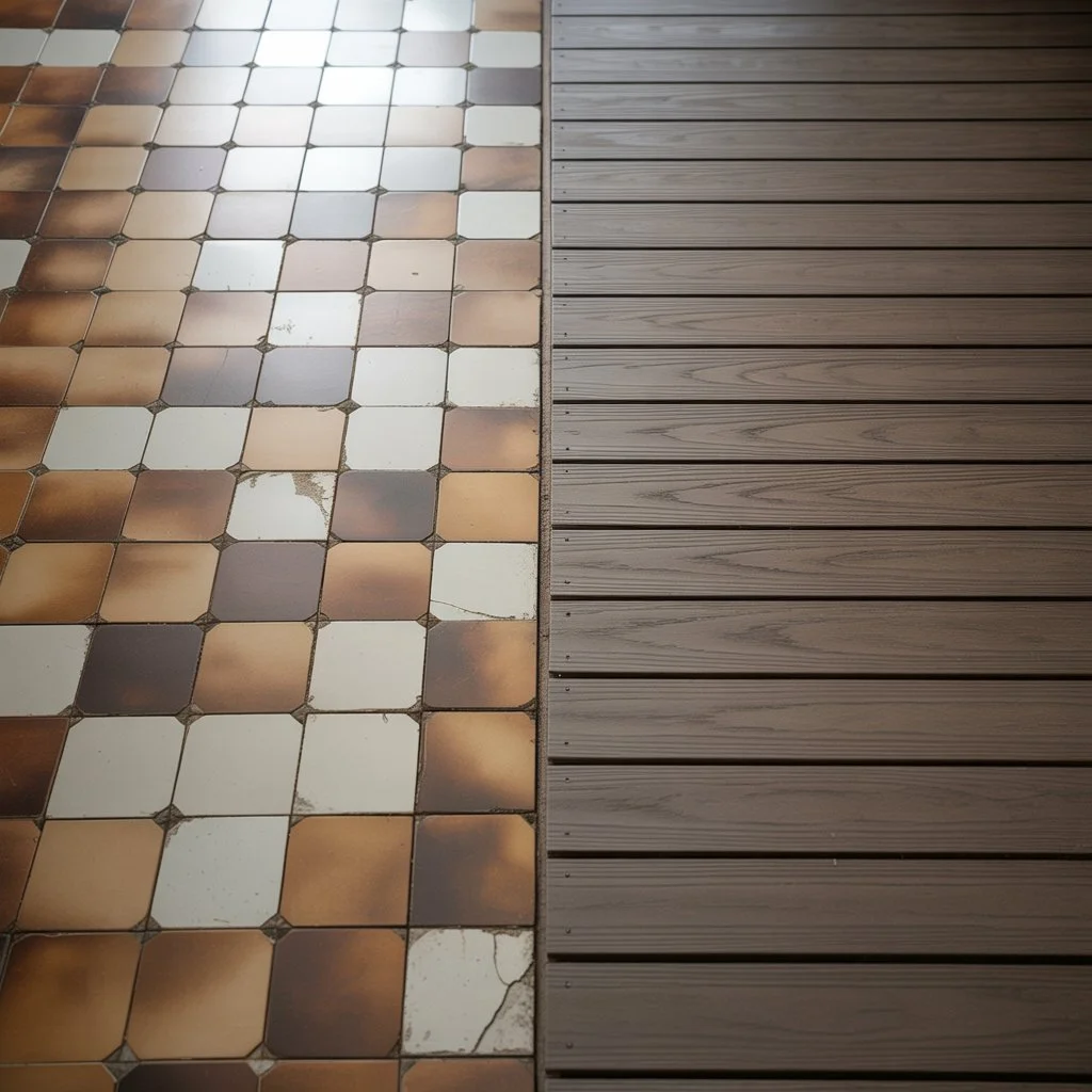 terrace without joists