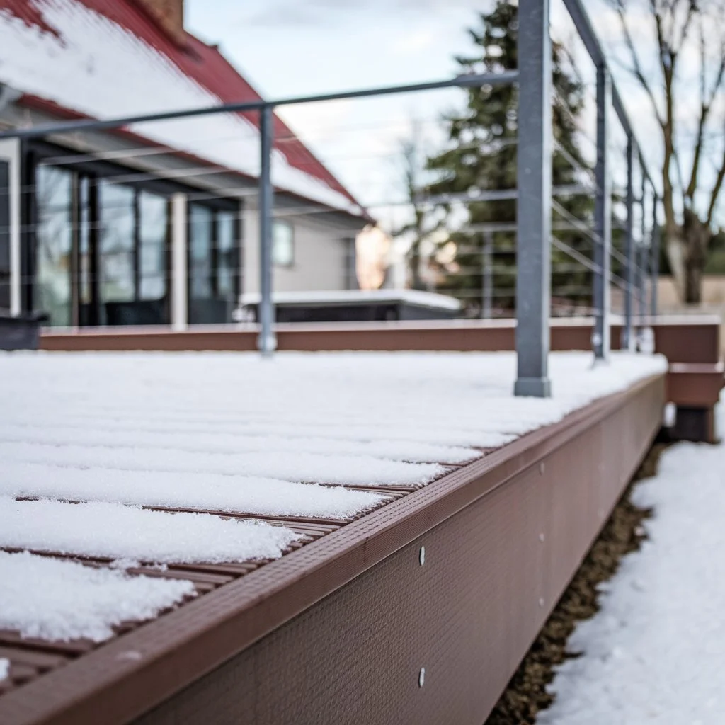 terrace in winter