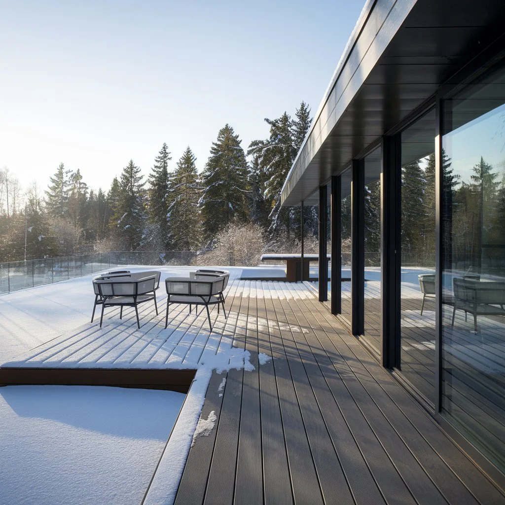 composite decking in winter