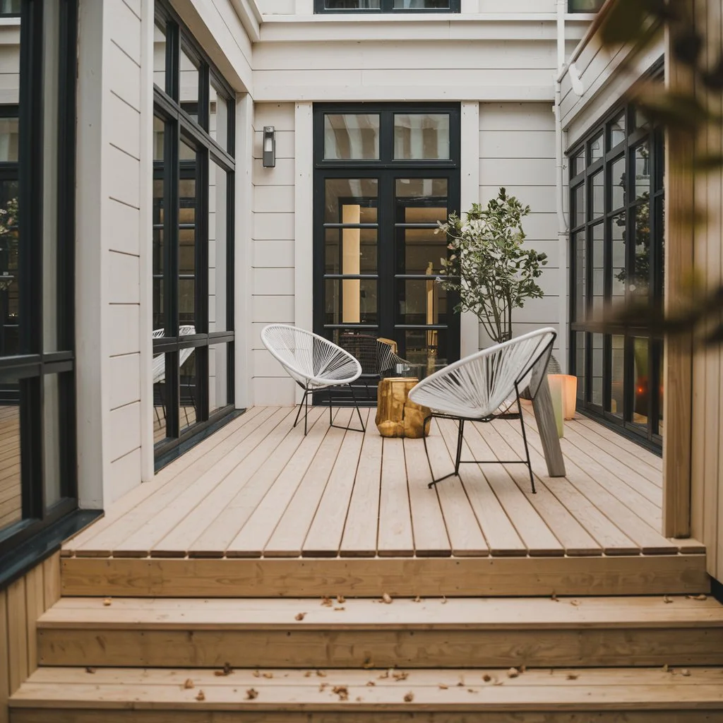 Scandinavian spruce patio
