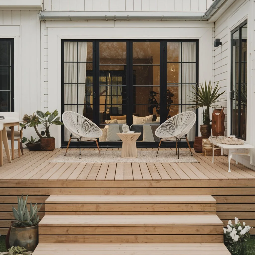 Scandinavian spruce terrace