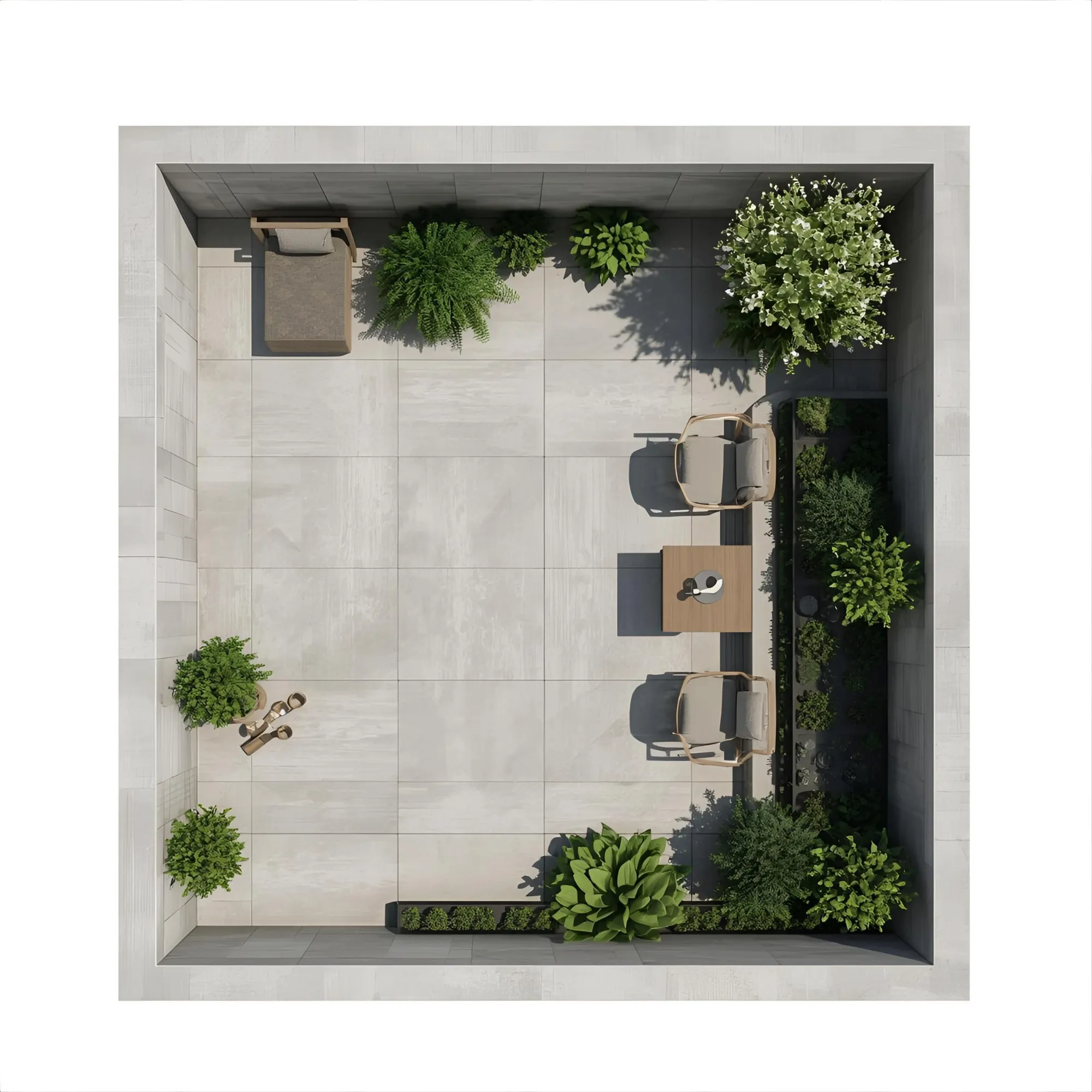architectural concrete terrace