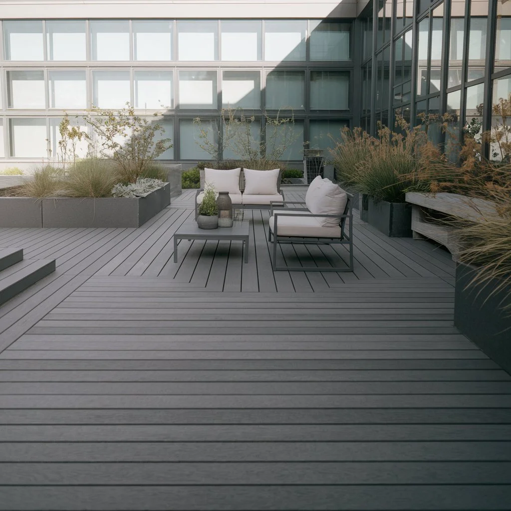 composite decking area