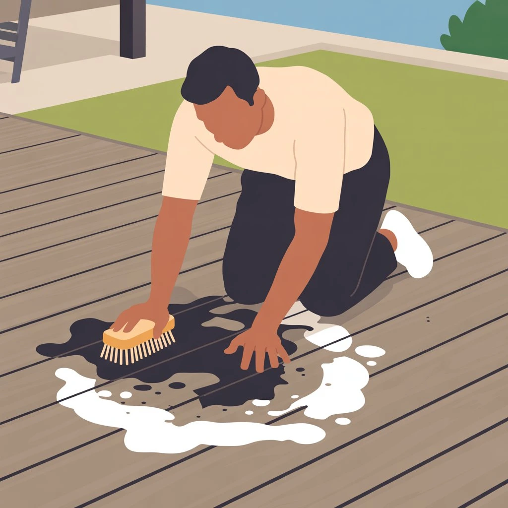remove stains from composite