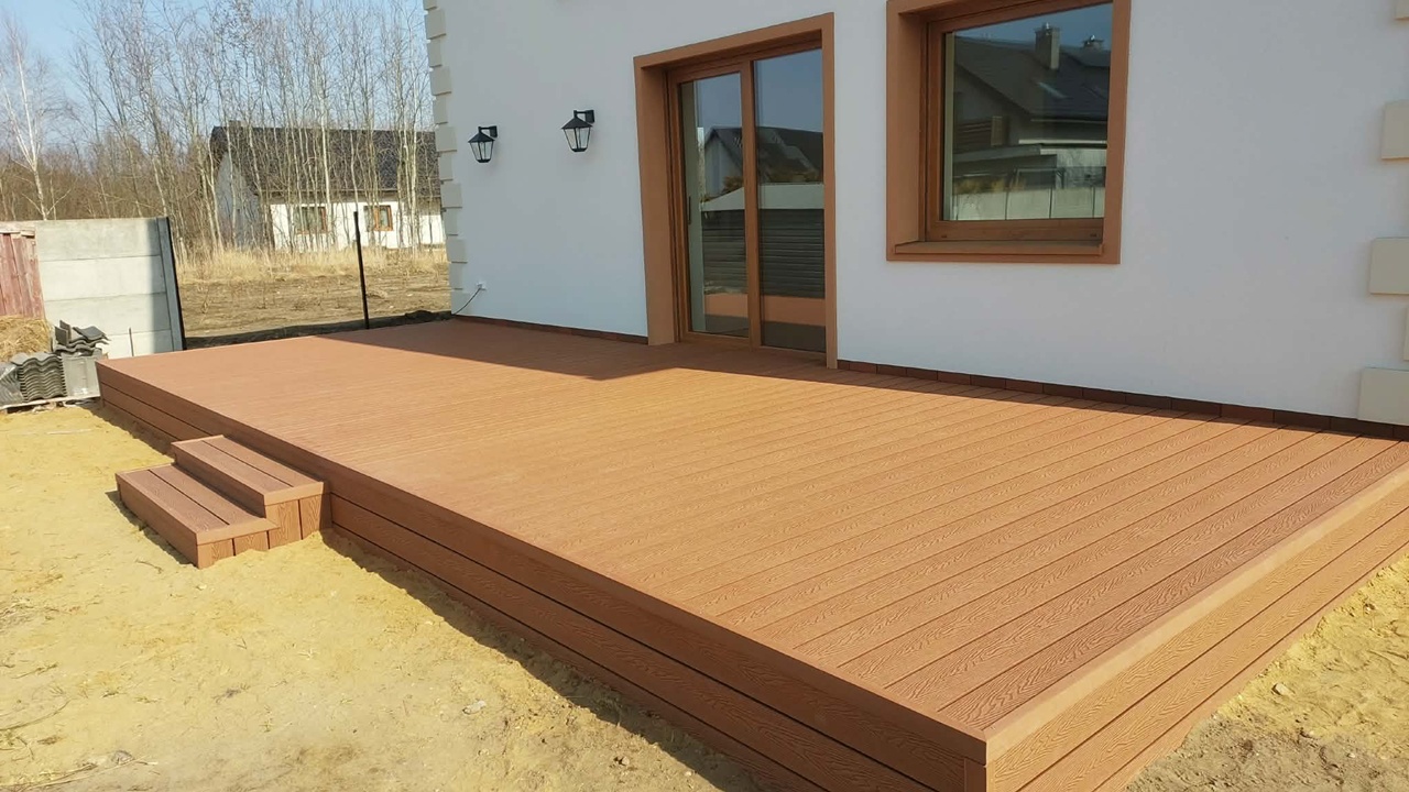 DUO copper composite decking project – Częstochowa.