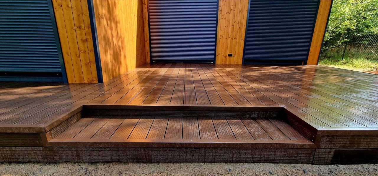 decking construction in Chełmno