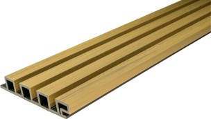 3D OAK Composite Slatted Cladding Board