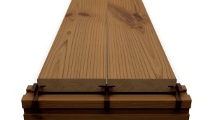 THERMO PINE CLIP decking board 26x117 NATUR GRADE SMOOTH
