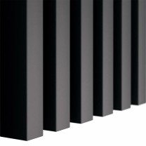Black wall slats 30x40 mm – decorative wall strips