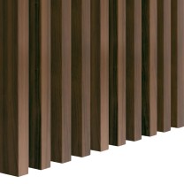 Walnut wall slats 16x30 mm, decorative wall strips