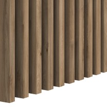Dark oak wall slats 16x30 mm decorative wall strips