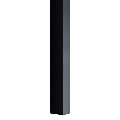 Anthracite wall slat — view of the decorative strip