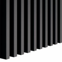 Black wall slats 16x30 mm, decorative wall strips