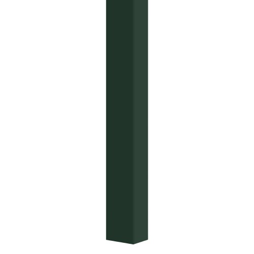 Profile of a vertical wall slat in bottle green.
