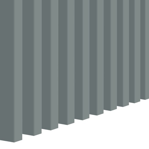 Vertical decorative wall slats in Scandinavian grey.