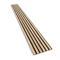 Sonoma oak slats on felt 24x300 mm decorative wall strips on felt
