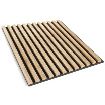 Sonoma oak slats on felt, 60x60 cm, decorative wall strips on felt