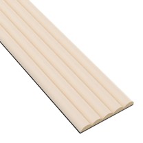Beige fluted panel 16x145 decorative wall mouldings, half-rounds
