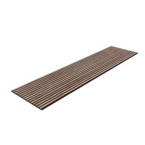 Veneered acoustic panel, American walnut, 19 mm thick, black felt